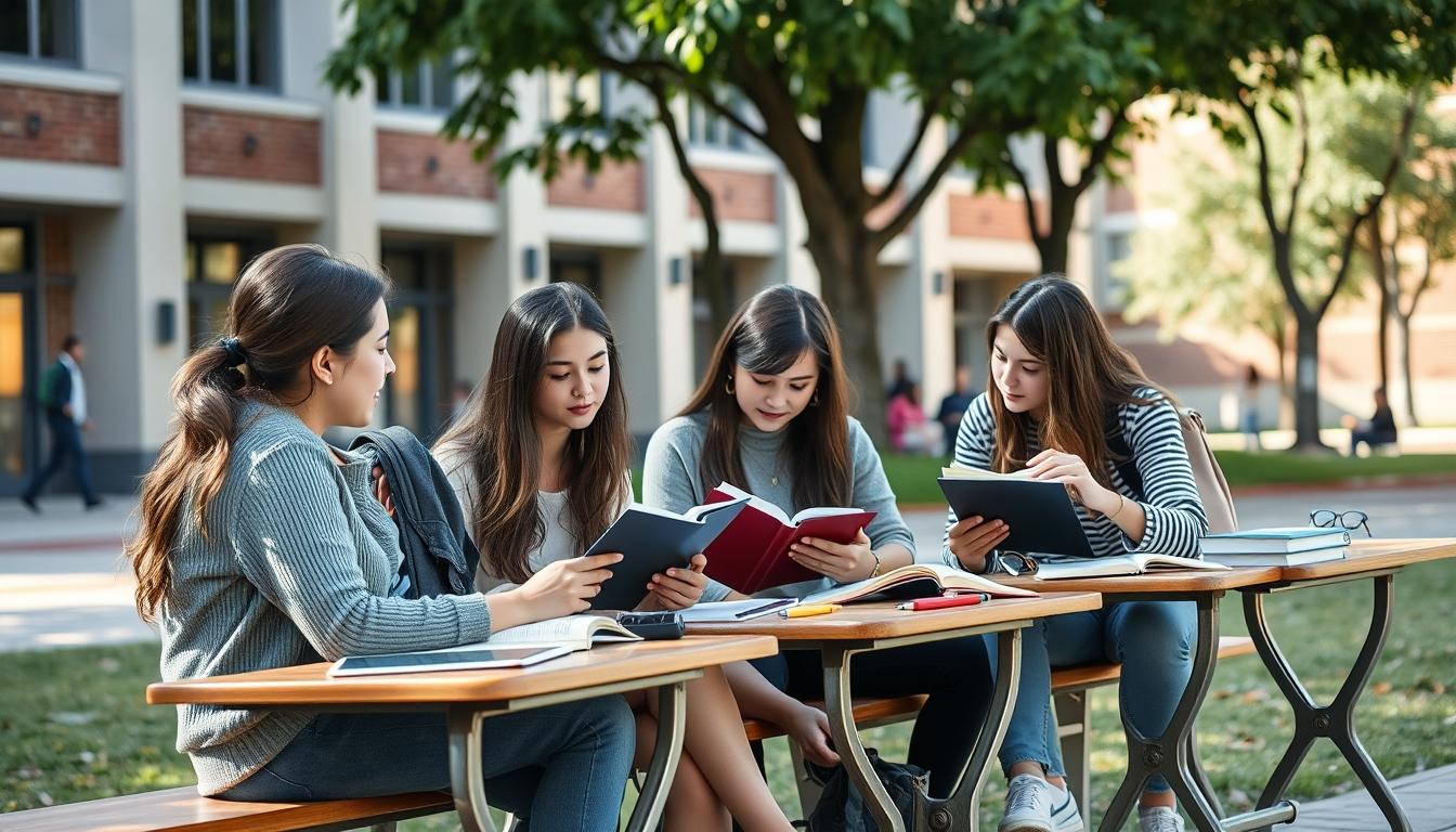 University campus and scholarly atmosphere in Amsterdam